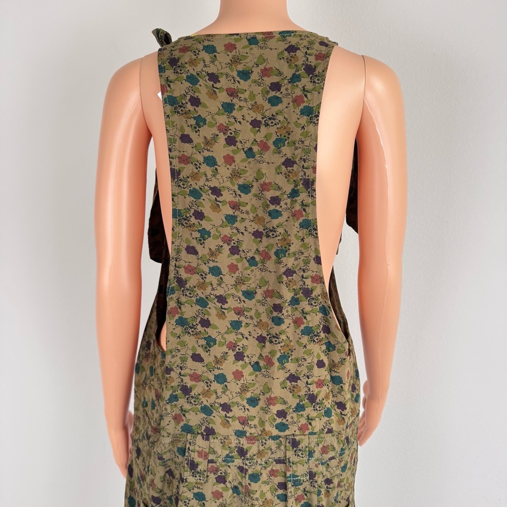 Free people Floral Rayon Overalls Jumpsuit Green Lightweight - Picture 6 of 15